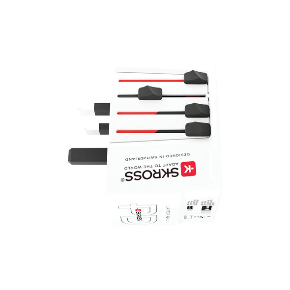 SKROSS MUV USB AC45PD World Travel Adapter with USB-C Cable – Fast Charging Power Adapter | 1.302975