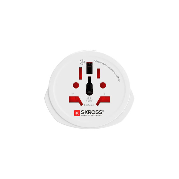 SKROSS Universal Power Plug Adapter Type-C (Europlug) – White | 1.500211