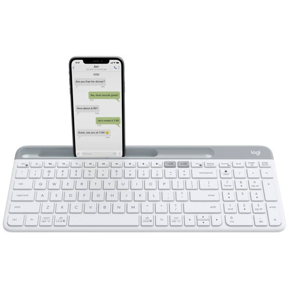 LOGITECH K580 SLim Multi-Device Wireless-Bluetooth Keyboard - ARA - WHITE | 920-010581