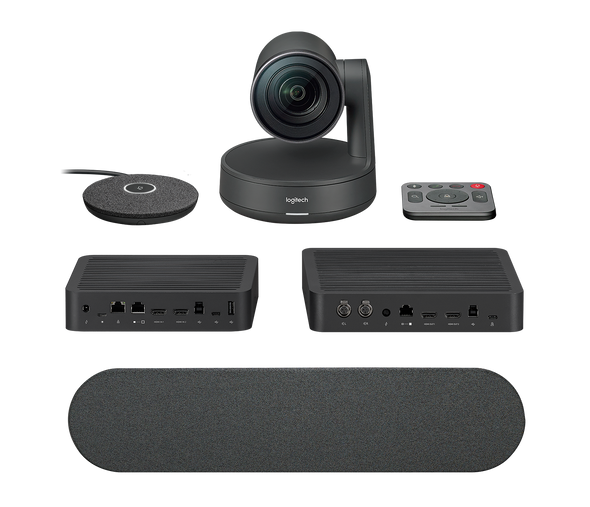 Logitech Rally Video Conferencing System – (1× Camera, 1× Speaker, 1× Mic Pod, Table & Display Hub) | 960-001237