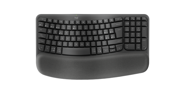 Logitech Wireless Keyboard Wave Keys Ergonomic - Graphite (Ara) | 920-012312