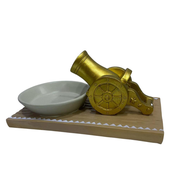 Ramadan Resin Cannon Snack Bowl with Wooden Base | 2002-19