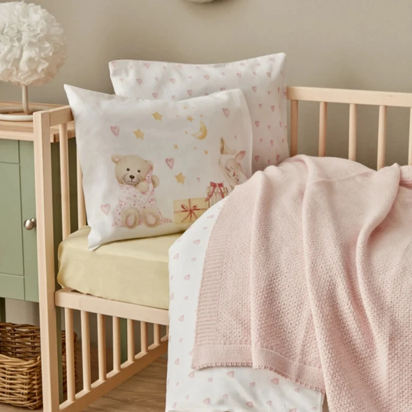 Karaca Home Little Honey Pink Knitted Baby Blanket | 200.22.11.0083