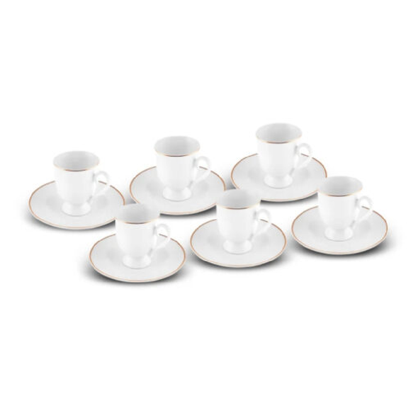 Karaca Alin 85ML 6-Person Coffee Cup Set | 153.03.05.0235