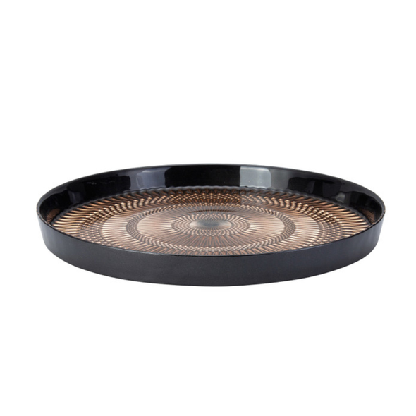 Karaca Home Palermo 32cm Copper Glass Tray | 153.19.01.1147