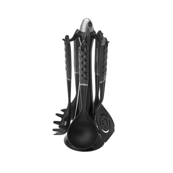 Karaca Diamond Gray 6-Piece Stand Service Set | 153.03.06.8342