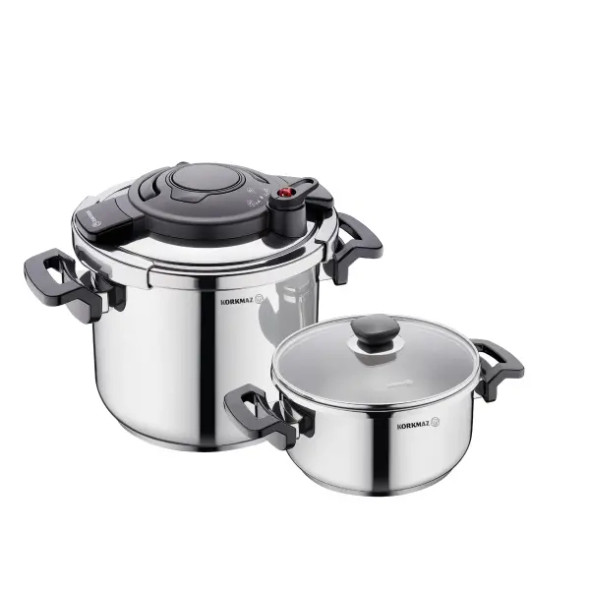 Korkmaz Alessa 4 pcs Pressure Cooker Set | A178