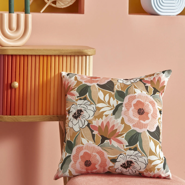 Karaca Home Fleur Patterned 40x40cm Cushion | 200.22.14.0499