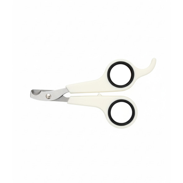 Pet Nail Clippers for Cats & Dogs – Safe and Easy Grooming Trimmer Scissors – White & Black | NAI-CLIP-WH-BK