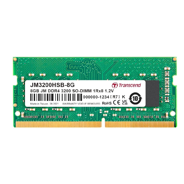 Transcend 8GB Memory Laptop DDR4 (3200) | JM3200HSB-8G