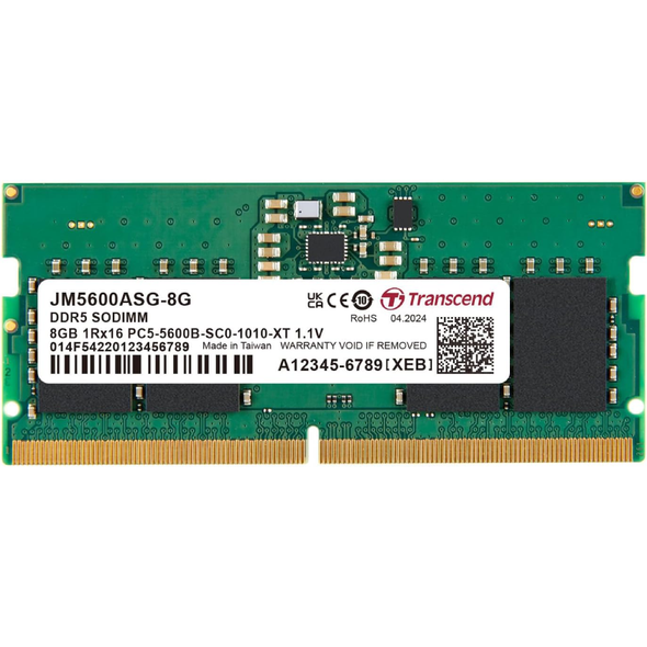 Transcend 8GB Memory Laptop DDR5 (5600) | JM5600ASG-8G