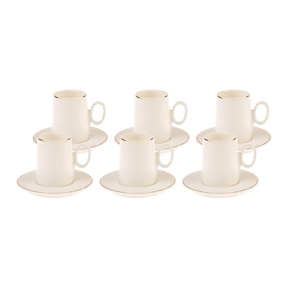 Karaca Snow 6-Piece Coffee Cup Set | 153.03.06.2288
