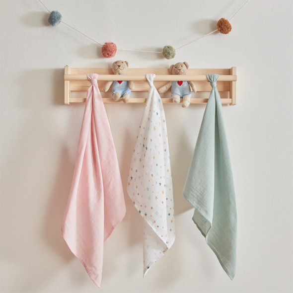 Karaca Home Baby Little Bunny 3-Piece Muslin Playmate Set | 200.22.11.0092