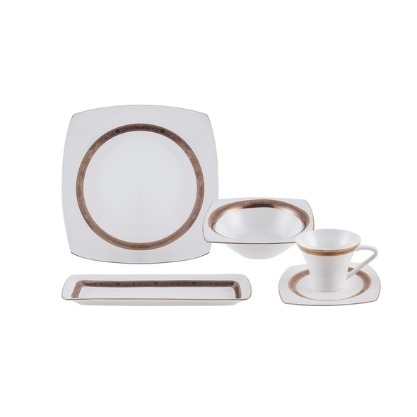 Karaca Fine Pearl Majesty Pearl 26-Piece Breakfast Set for 6 People | 153.03.07.5699