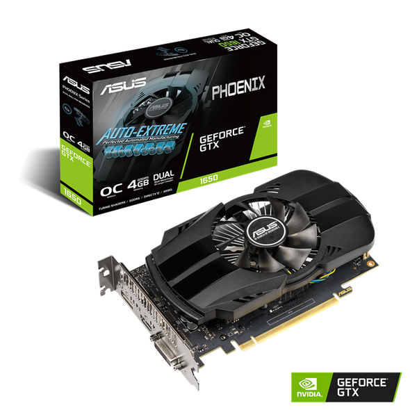 VGA GTX1650 4GB DDR6, ASUS Phoenix OC | GTX1650