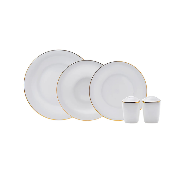 Karaca Fine Pearl Bonnie 18-Piece Dinner Set for 6 People | 153.03.06.7955