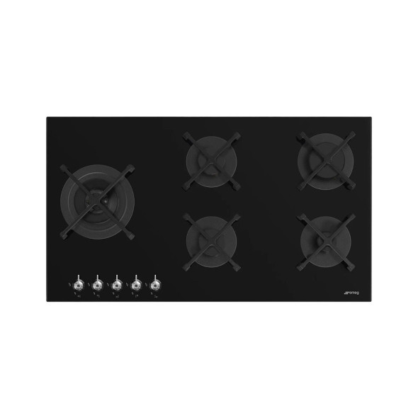 SMEG Gas Hob 90cm 5 Burners Safety Classica Vitroceramic | PV395LN
