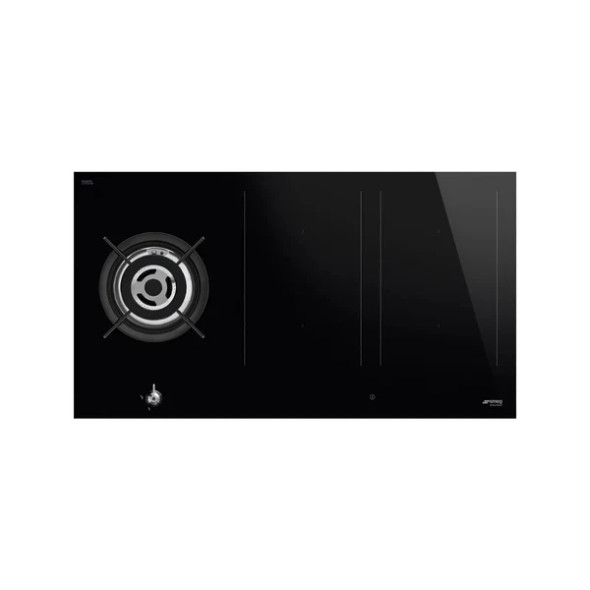 SMEG Hybrid Hob 90cm Induction + 1 Gas Burner Vitroceramic | PM3953D