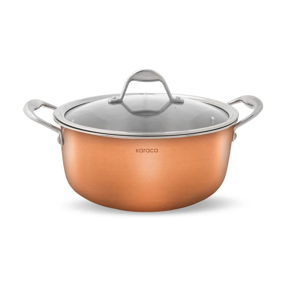 Karaca 3Ply Powersteel 316+ Steel Induction Base 20cm 2.6L Copper Pot | 153.03.08.0567