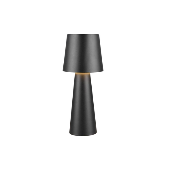 Black Metal Table Lamp  23 cm, Minimalist Design, 3 Light Levels | SK1951426