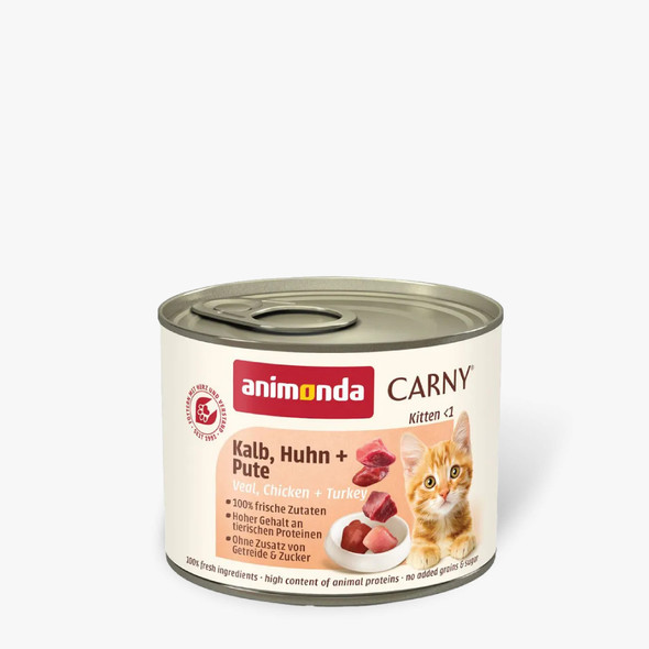 Animonda Carny Pate Kitten Kalb, Huhn + Pute | KB-HHN-PT