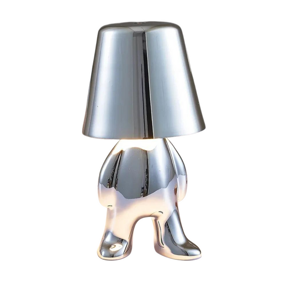 Thinker Silver LED Table Lamp with Touch Control, 3 Light Modes | SK1951428A