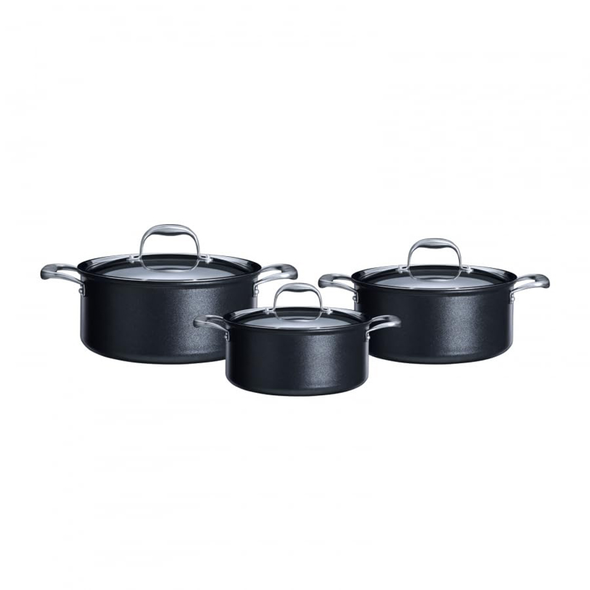 Karaca Bio Diamond Pro Induction Base 6-Piece Cookware Set | 153.03.07.9035
