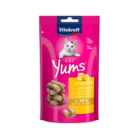 Vitakraft Cat Yums Soft Bites With Cheese 40g | Y-40G-C