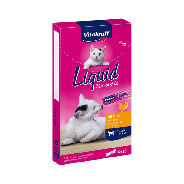 Vitakraft Liquid Snack Chicken 6 Bags | L-S-CH
