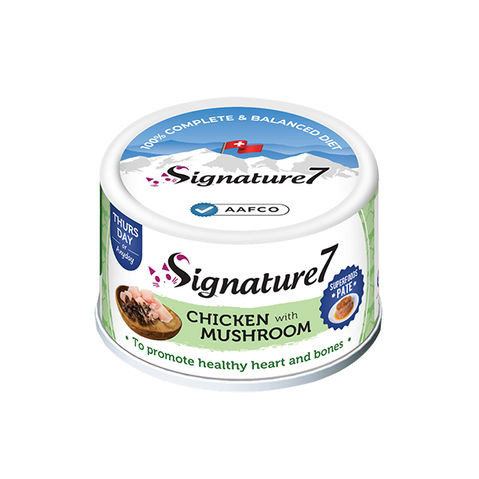 Signature 7 Can Cat Chicken with Mushroom Pâté 80g - 0653871285368 (Thursday) | CAN026