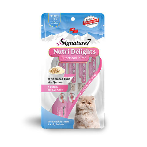 Signature 7 Nutri Delights Cream Sauce Meat Tuna with Quinoa 4×15g - 0753692081849 (Tuesday) | CRE018