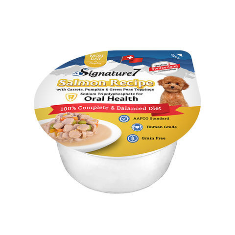 Signature 7 Dog Salmon Oral Health 6×80g - 0753692082334 (Monday) | DOG001