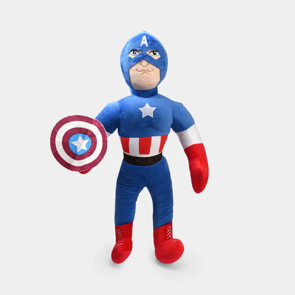 Captain America Plush Toy 45cm with Shield – Blue & Red | AL24378
