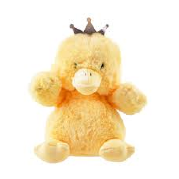 Crowned Yellow Duck Plush Toy – Soft Stuffed Animal for Kids | AL3518