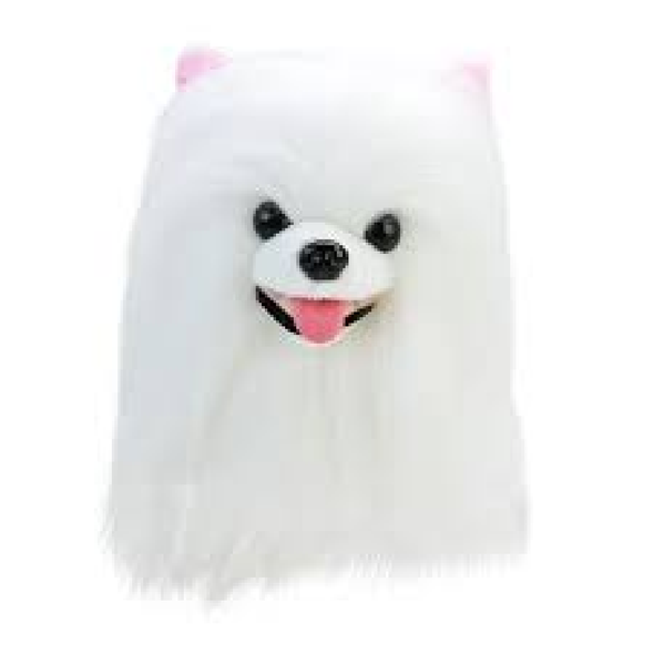 White Long-Hair Dog Plush Toy – 30cm | BL-351