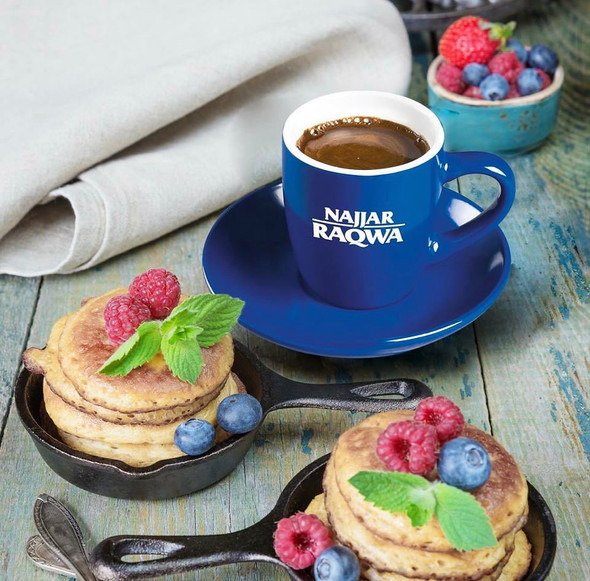 Najjar Raqwa Porcelain Set Double Cups & Saucers