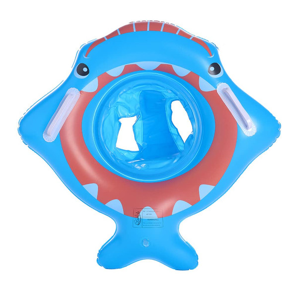 Shark Baby Inflatable Swim Ring - Kids Seat Pool Float | 583-54
