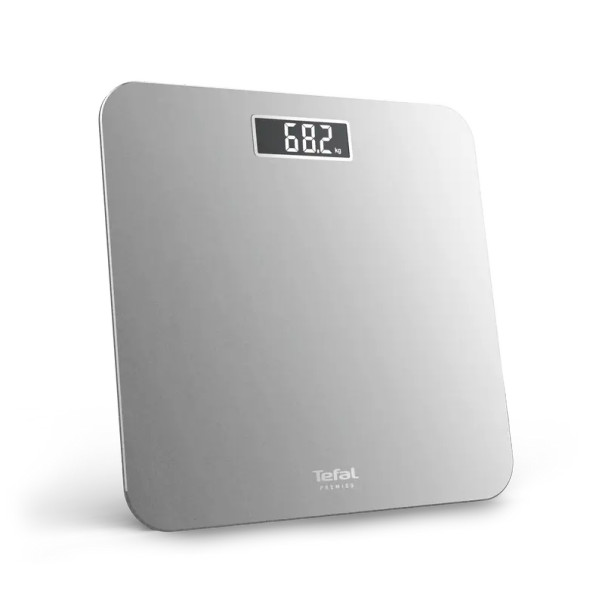 Tefal Premiss Digital Bathroom Scale - Square Silver | PP1801V0