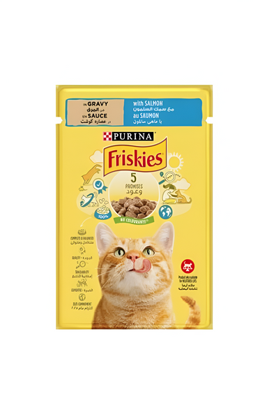 Friskies Cat Giggles Salmon Pouch 85g | 206014
