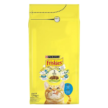 Friskies Cat Salmon & Vegetable Dry Food 1.7kg | 206005