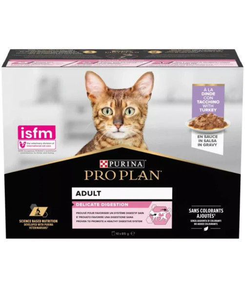 Pro Plan Adult Delicate Gig Turkey Wet Cat Food - 85g | 205202