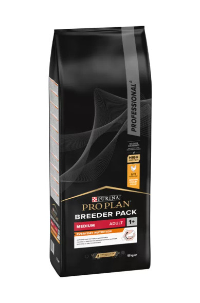 Pro Plan Breeder Pack Medium Adult Everyday Nutrition Chicken Dog Food - 18kg | 205095