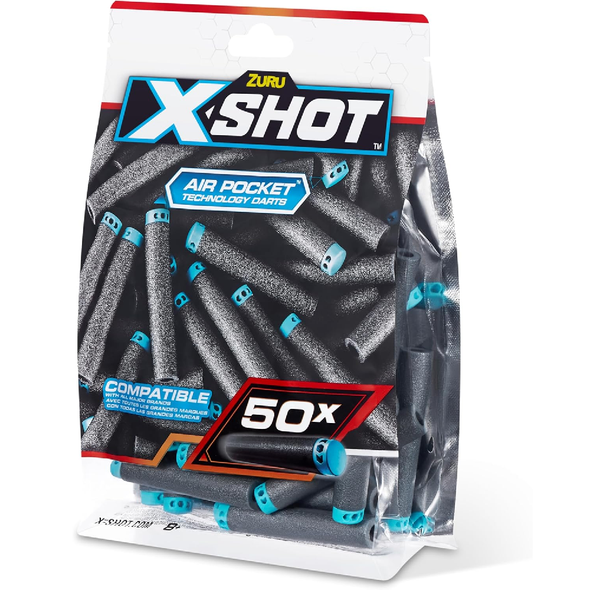 XShot Air Pocket Technology Foam Darts – 50 Pack | 36588