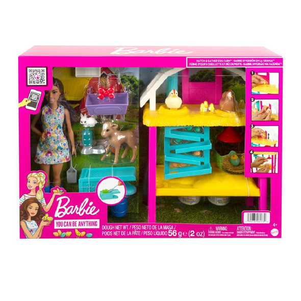 Barbie Farm Playset with Doll, Animals & Dough Molding | HGY88