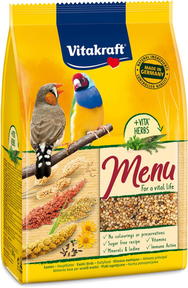 Vitakraft Menu Exotis Herbs Complete Bird Food - 500 g | 200020