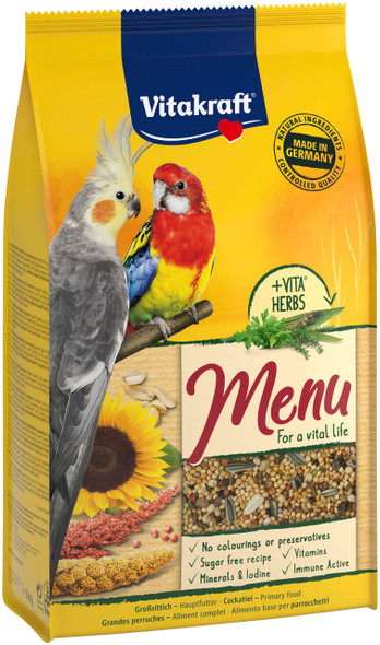 Vitakraft Exotic Bird Menu Herbs Complete Bird Food - 1 kg | 200014