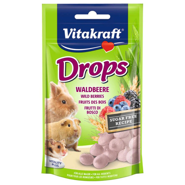 Vitakraft Drops Wild Berries Snack for Rodents - 75 g | 200931
