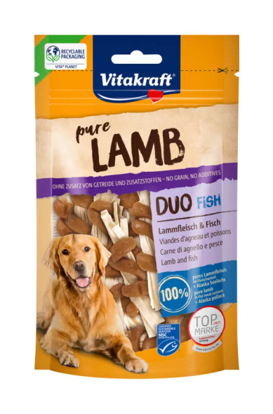 Vitakraft Pure Lamb Duo Lamb & Fish Dog Treats - 80 g | 200871