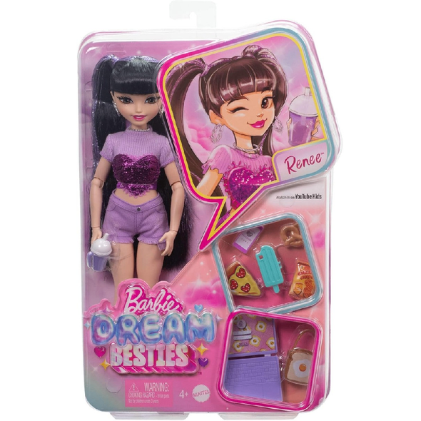 Barbie Dream Besties Renee Fashion Doll with Accessories | HYC24