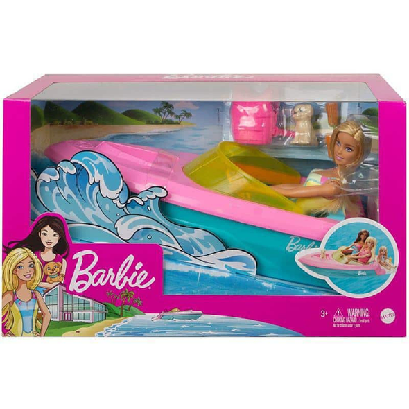 Barbie Speed Boat Playset with Doll | GRG30